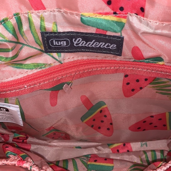 LUG BRAND NEW WITH TAG CADENCE WATERMELON METALLIC CROSSBODY BAG - Picture 5 of 9